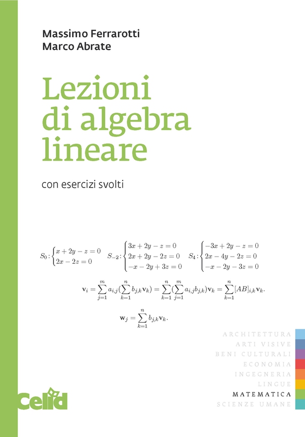 Lezioni di algebra lineare - Librerie.coop Lezioni di algebra lineare - Librerie.coop