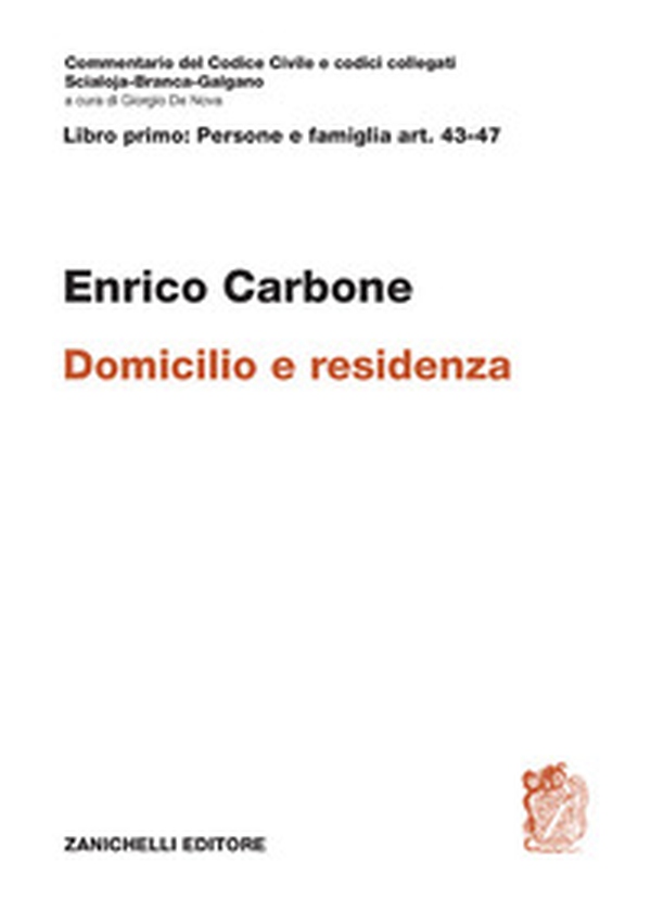 Art. 43-47. Domicilio e residenza - Librerie.coop