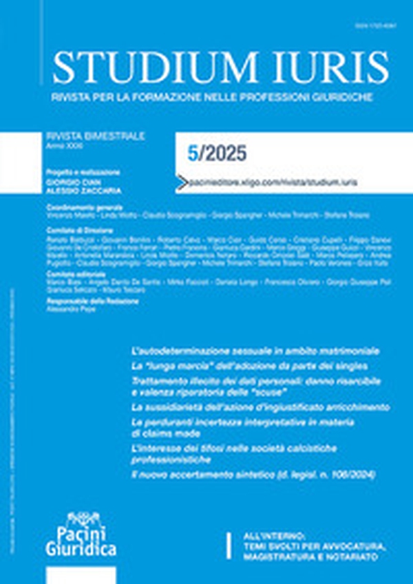 Studium iuris. Rivista per la formazione delle professioni giuridiche - Vol. 5 - Librerie.coop