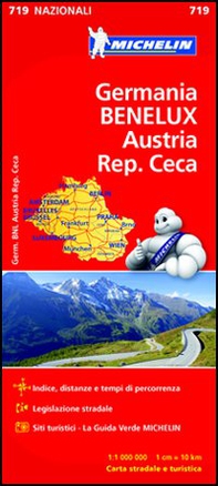 Germania, Benelux, Austria, Repubblica Ceca 1:1.000.000 - Librerie.coop