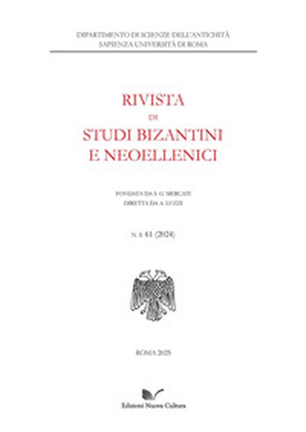 Rivista di studi bizantini e neoellenici - Vol. 61 - Librerie.coop