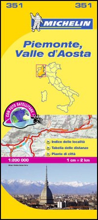 Piemonte e Valle d'Aosta 1:200.000 - Librerie.coop