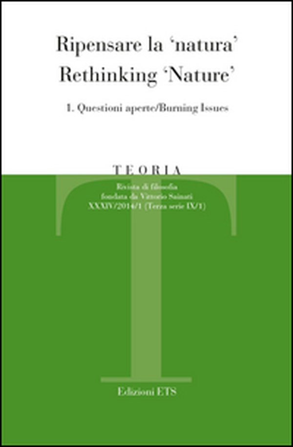 Teoria. Rivista di filosofia - Vol. 1 - Librerie.coop Teoria. Rivista di filosofia - Vol. 1 - Librerie.coop