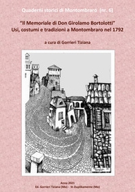 Il memoriale di Don Girolamo Bortolotti. Usi, costumi e tradizioni a Montombraro nel 1792 - Librerie.coop