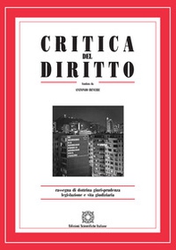 Critica del diritto. Rassegna di dottrina giurisprudenza legislazione e vita giudiziaria - Vol. 2 - Librerie.coop