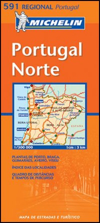 Portugal norte 1:300.000 - Librerie.coop