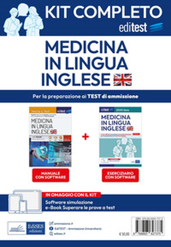 Kit completo EdiTEST Medicina in lingua inglese - Librerie.coop