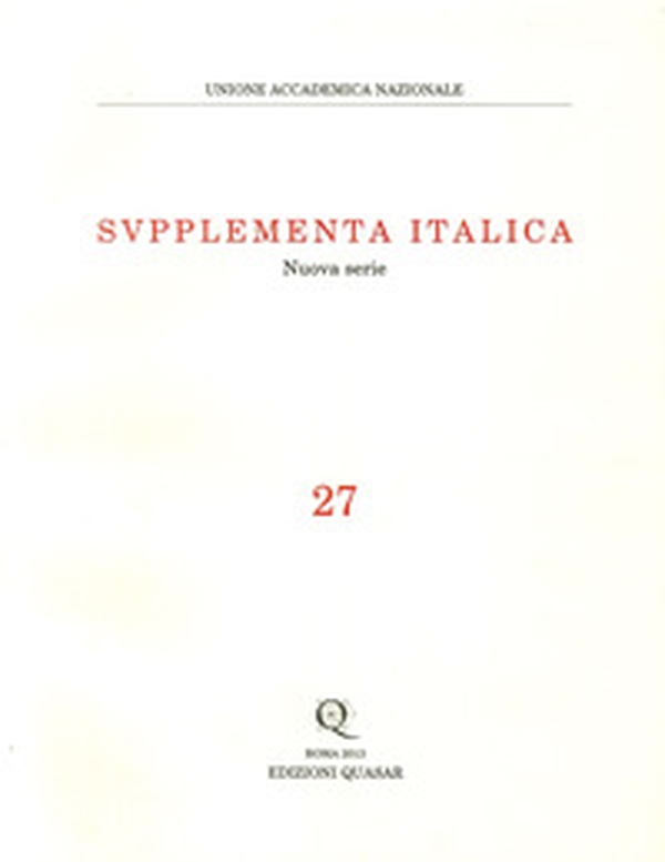 Supplementa italica - Librerie.coop Supplementa italica - Librerie.coop