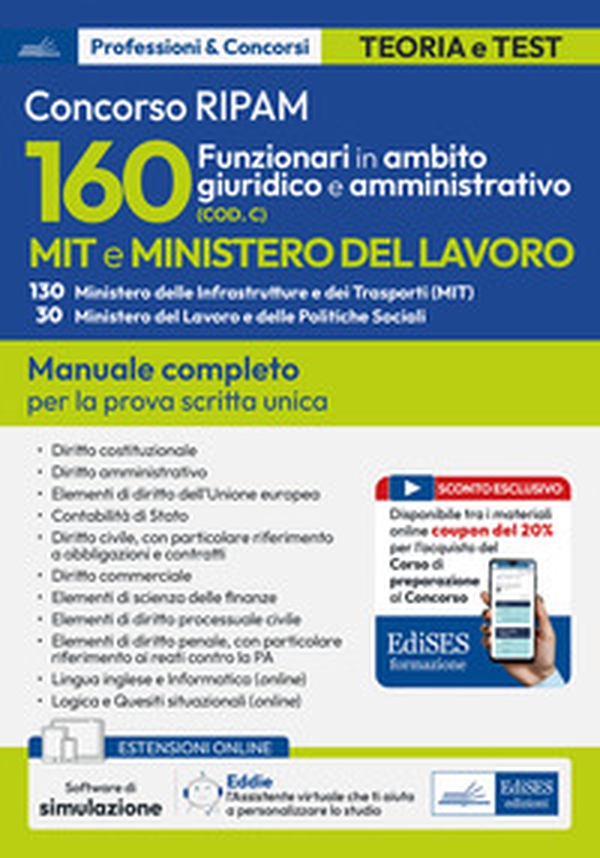 Concorso MIT 160 funzionari giuri.amm. Ministero lavoro - Librerie.coop