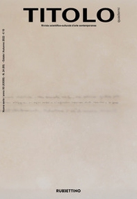 Titolo. Rivista scientifica e culturale d'arte contemporanea - Librerie.coop