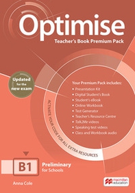 Optimise. B1+. Teacher's book. Premium pack - Librerie.coop Optimise. B1+. Teacher's book. Premium pack - Librerie.coop