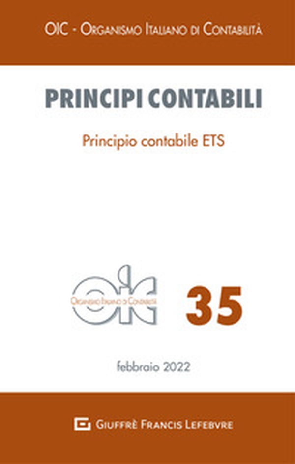 Principio contabile ETS OIC. 35 Febbraio 2022 - Librerie.coop