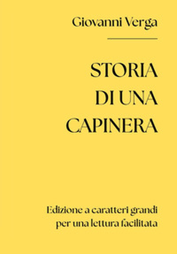 Storia di una capinera - Librerie.coop