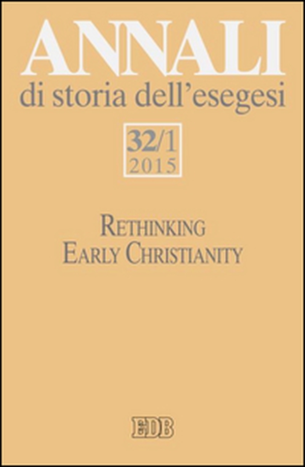 Annali di storia dell'esegesi - Vol. 32\1 - Librerie.coop Annali di storia dell'esegesi - Vol. 32\1 - Librerie.coop