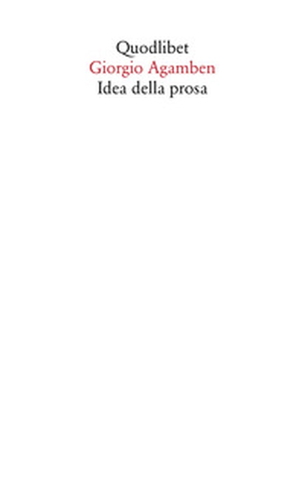 Idea della prosa - Librerie.coop Idea della prosa - Librerie.coop