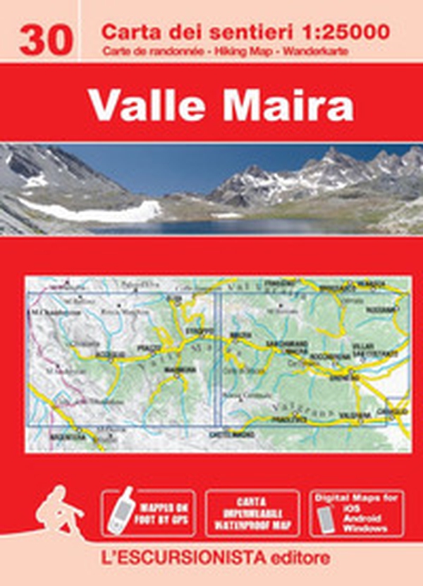 Valle Maira carta dei sentieri 1:25.000. Ediz. italiana, inglese, francese e tedesca - Librerie.coop Valle Maira carta dei sentieri 1:25.000. Ediz. italiana, inglese, francese e tedesca - Librerie.coop
