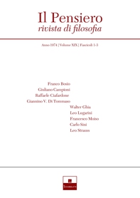 Il Pensiero (1974/1-3) - Librerie.coop