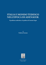Italia e mondo tedesco nell'epoca di Adenauer - Librerie.coop Italia e mondo tedesco nell'epoca di Adenauer - Librerie.coop
