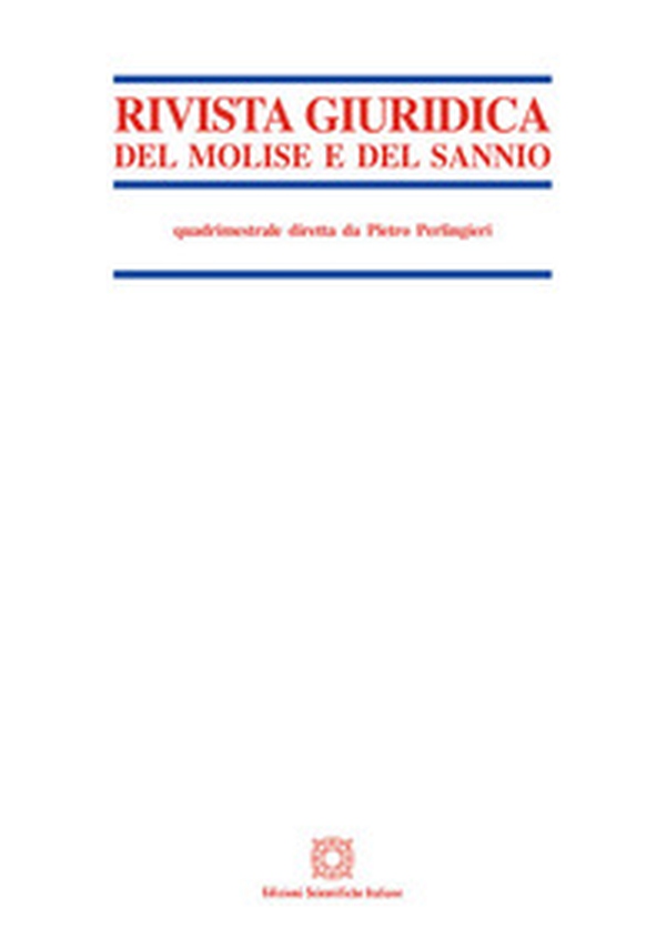 Rivista giuridica del Molise e del Sannio - Vol. 1 - Librerie.coop Rivista giuridica del Molise e del Sannio - Vol. 1 - Librerie.coop