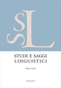 Studi e saggi linguistici - Vol. 1 - Librerie.coop