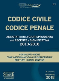 Codice civile-codice penale. Annotati con la giurisprudenza più recente e significativa 2013-2018 - Librerie.coop