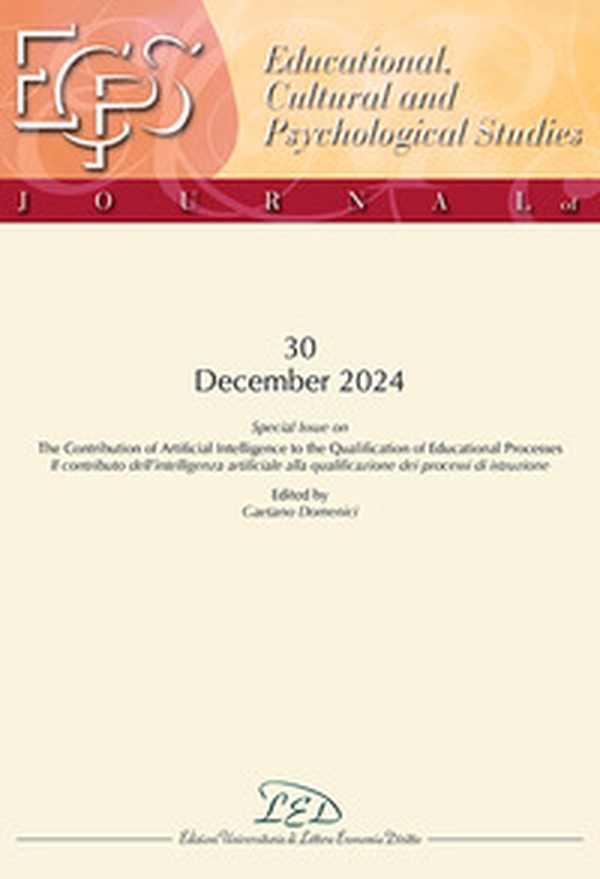 Journal of educational, cultural and psychological studies (ECPS journal) - Vol. 30 - Librerie.coop Journal of educational, cultural and psychological studies (ECPS journal) - Vol. 30 - Librerie.coop