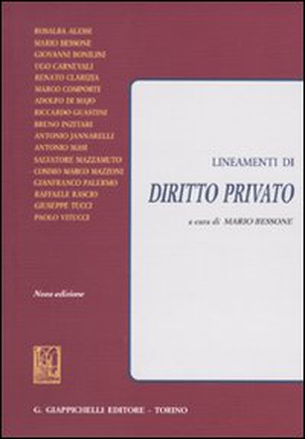 Lineamenti di diritto privato - Librerie.coop Lineamenti di diritto privato - Librerie.coop
