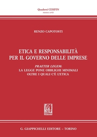 Etica e responsabilità per il governo delle imprese - Librerie.coop