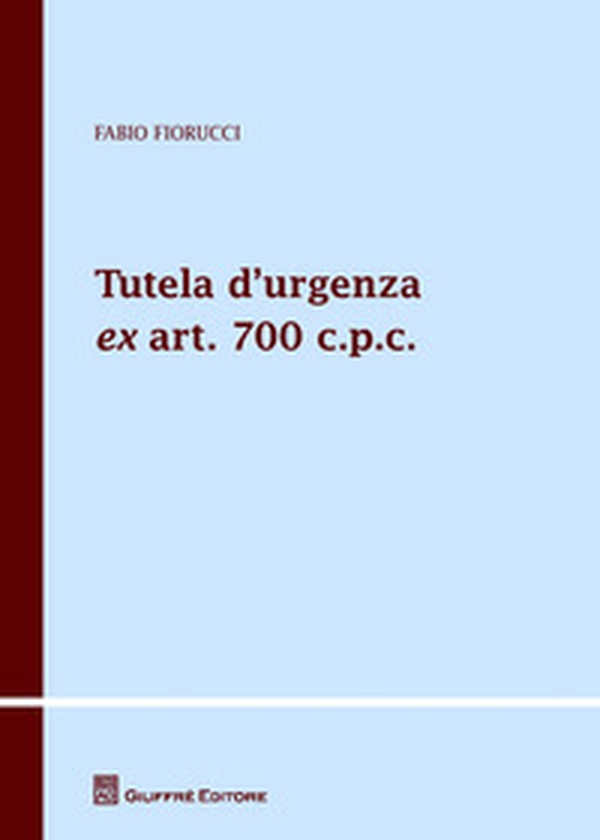 Tutela d'urgenza ex art. 700 c.p.c. - Librerie.coop Tutela d'urgenza ex art. 700 c.p.c. - Librerie.coop