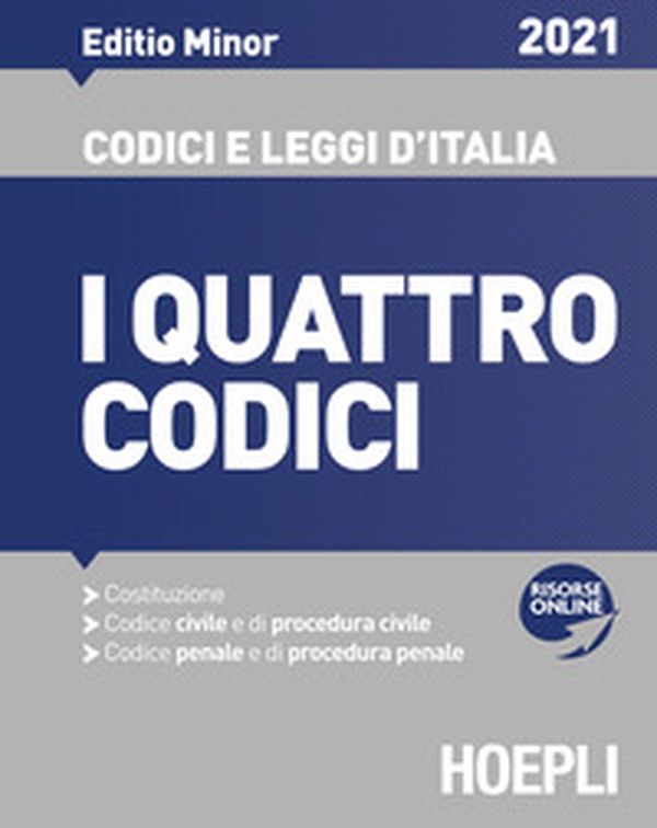 I quattro codici 2021. Ediz. minore - Librerie.coop I quattro codici 2021. Ediz. minore - Librerie.coop
