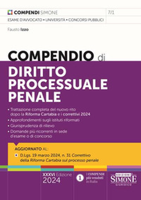 Compendio di diritto processuale penale - Librerie.coop Compendio di diritto processuale penale - Librerie.coop