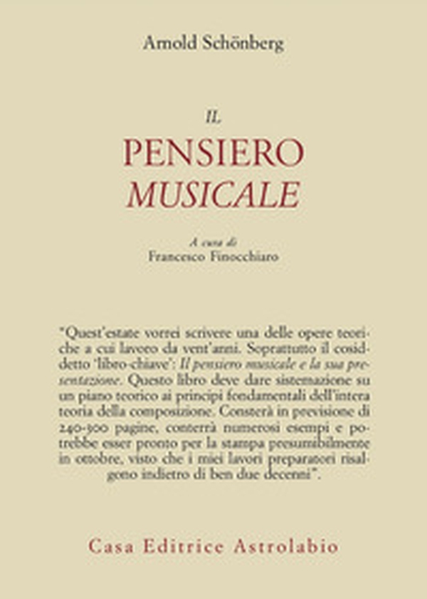 Il pensiero musicale. Testo tedesco a fronte - Librerie.coop Il pensiero musicale. Testo tedesco a fronte - Librerie.coop