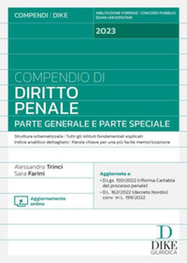 Compendio di diritto penale. Parte generale e parte speciale - Librerie.coop Compendio di diritto penale. Parte generale e parte speciale - Librerie.coop