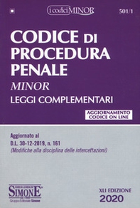 Codice di Procedura Penale Minor. Leggi complementari - Librerie.coop Codice di Procedura Penale Minor. Leggi complementari - Librerie.coop