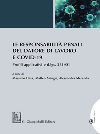 Le responsabilità penali del datore di lavoro e COVID-19 - Librerie.coop Le responsabilità penali del datore di lavoro e COVID-19 - Librerie.coop