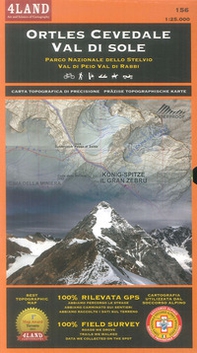 Ortles Cevedale Val di Sole. Parco nazionale dello Stelvio, Val di Peo, Val di Rabbi. Carta escursionistica 1:25.000. Ediz. italiana, inglese e tedesca - Librerie.coop