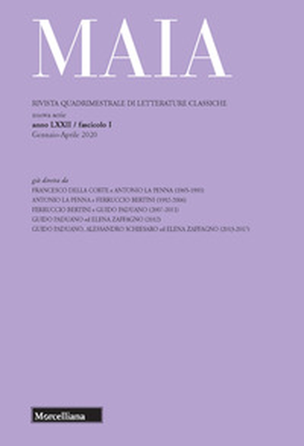 Maia. Rivista di letterature classiche - Librerie.coop Maia. Rivista di letterature classiche - Librerie.coop