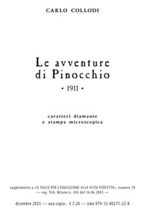 Le avventure di Pinocchio. Storia di un burattino (rist. anast. 1911) - Librerie.coop