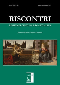 Riscontri. Rivista di cultura e di attualità - Vol. 1 - Librerie.coop