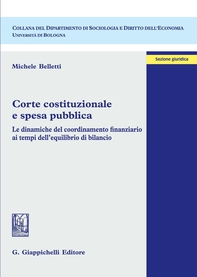Corte costituzionale e spesa pubblica - Librerie.coop