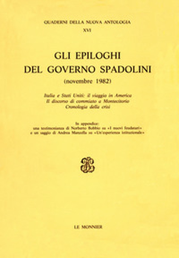 Gli epiloghi del governo Spadolini (novembre 1982) - Librerie.coop Gli epiloghi del governo Spadolini (novembre 1982) - Librerie.coop