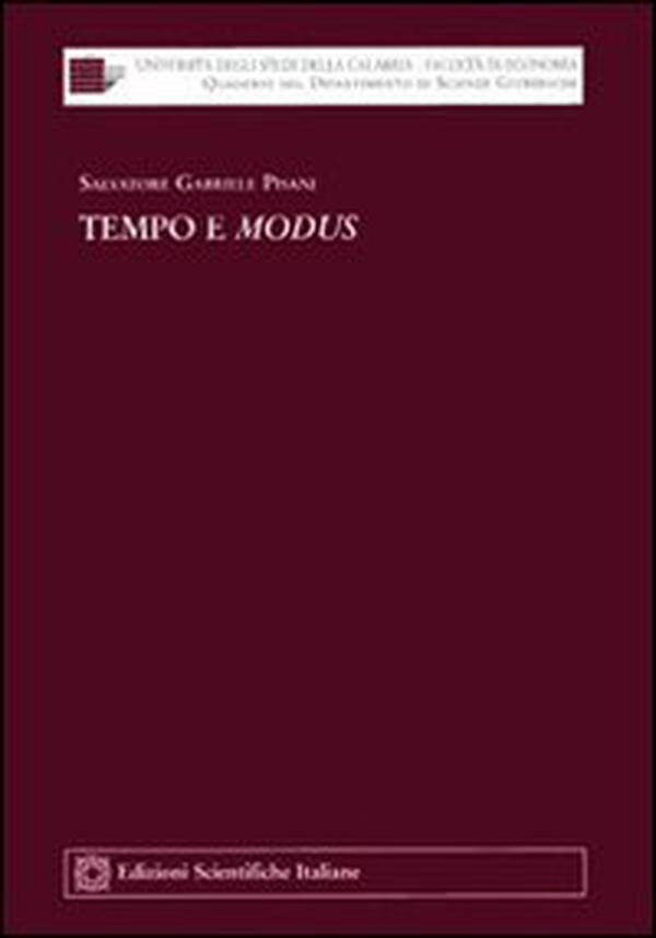 Tempo e modus - Librerie.coop Tempo e modus - Librerie.coop