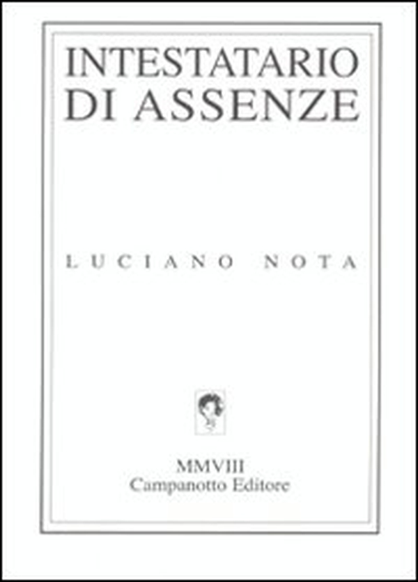 Intestatario di assenze - Librerie.coop Intestatario di assenze - Librerie.coop
