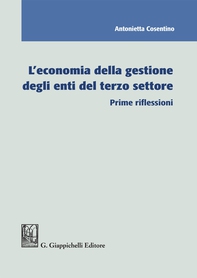 L'economia della gestione degli enti del terzo settore - Librerie.coop