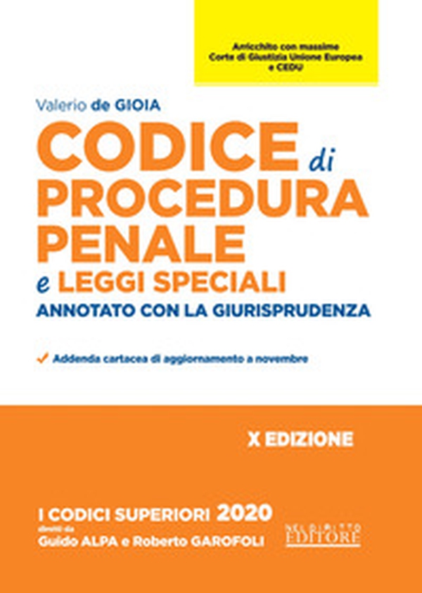 Codice di procedura penale e leggi speciali. Annotato con la giurisprudenza - Librerie.coop Codice di procedura penale e leggi speciali. Annotato con la giurisprudenza - Librerie.coop