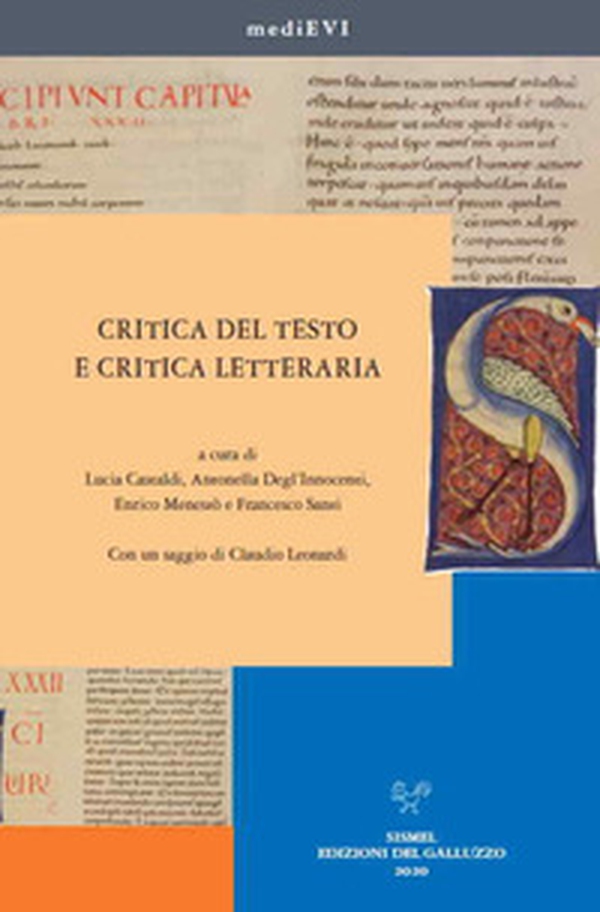 Critica del testo e critica letteraria - Librerie.coop Critica del testo e critica letteraria - Librerie.coop