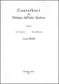 Contributi di filologia dell'Italia mediana (2014) - Vol. 28 - Librerie.coop