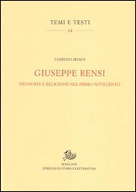 Giuseppe Rensi. Filosofia e religione nel primo Novecento - Librerie.coop