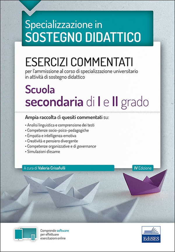La specializzazione in Sostegno Didattico - Esercizi commentati (Secondaria) - Librerie.coop La specializzazione in Sostegno Didattico - Esercizi commentati (Secondaria) - Librerie.coop