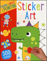 Colora e unisci i puntini. Con adesivi - Librerie.coop